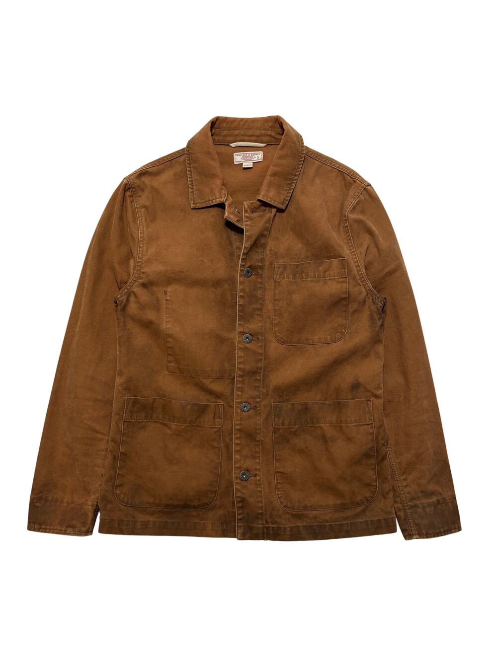 Wallace and Barnes Twill Chore Barn Coat Jacket Men's S Brown